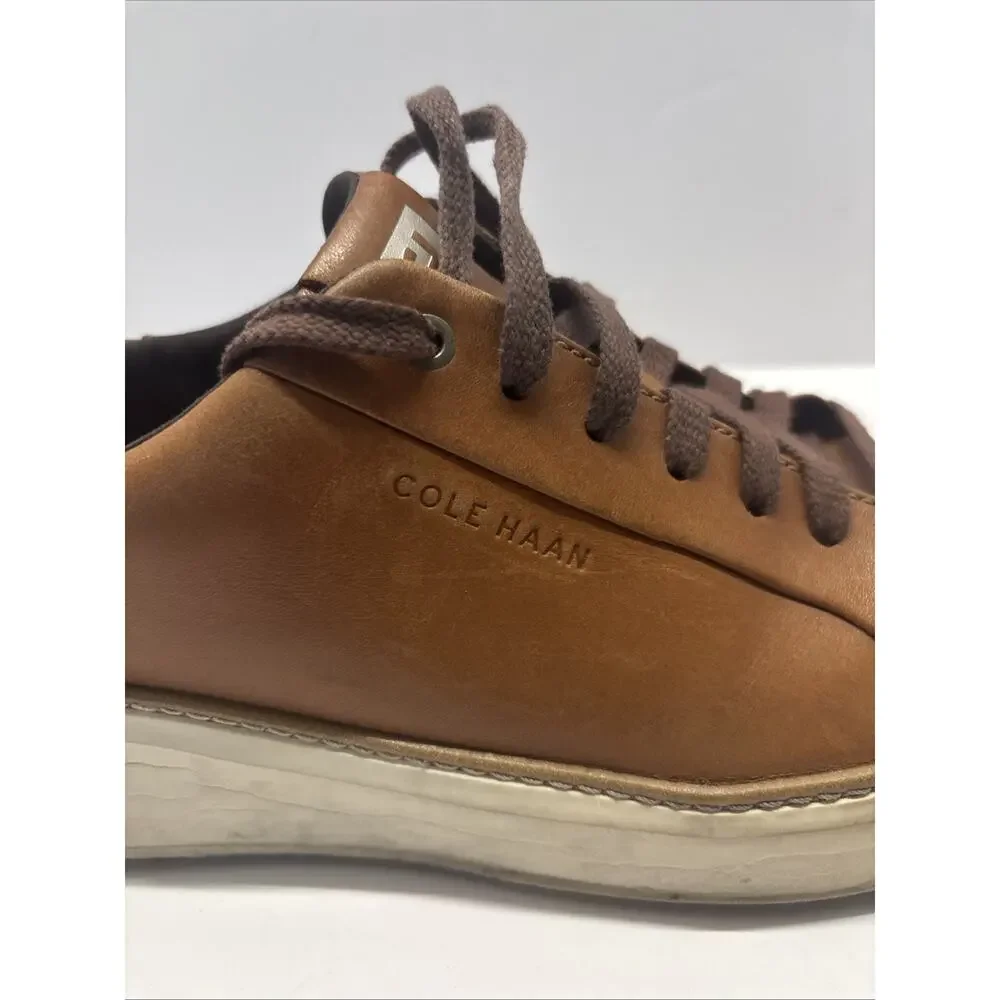 Cole Haan Grand360 Men's 10.5 Brown Leather Perforated Sneakers C39793